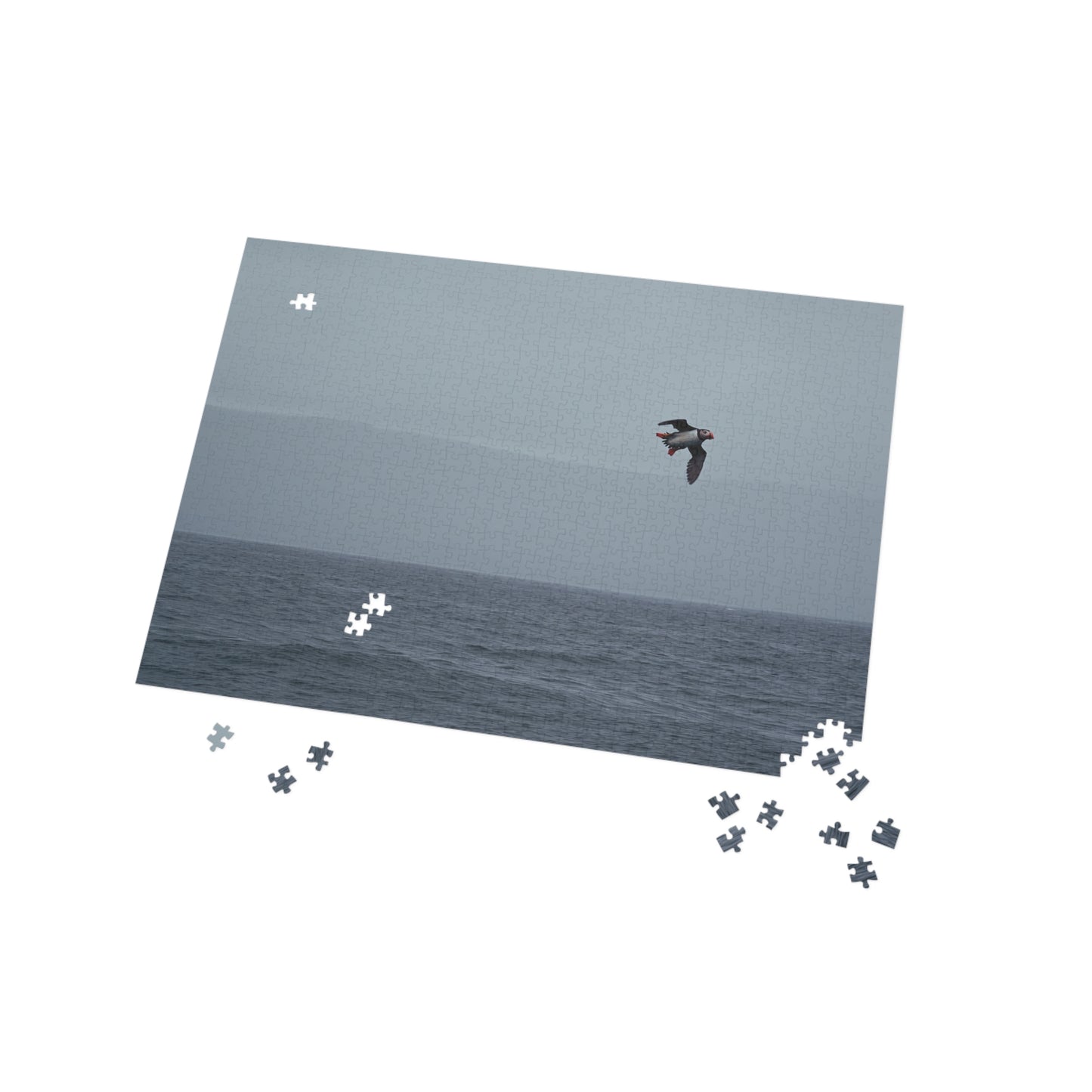 Puzzle - Puffin Flying over North Atlantic - 1000-Piece