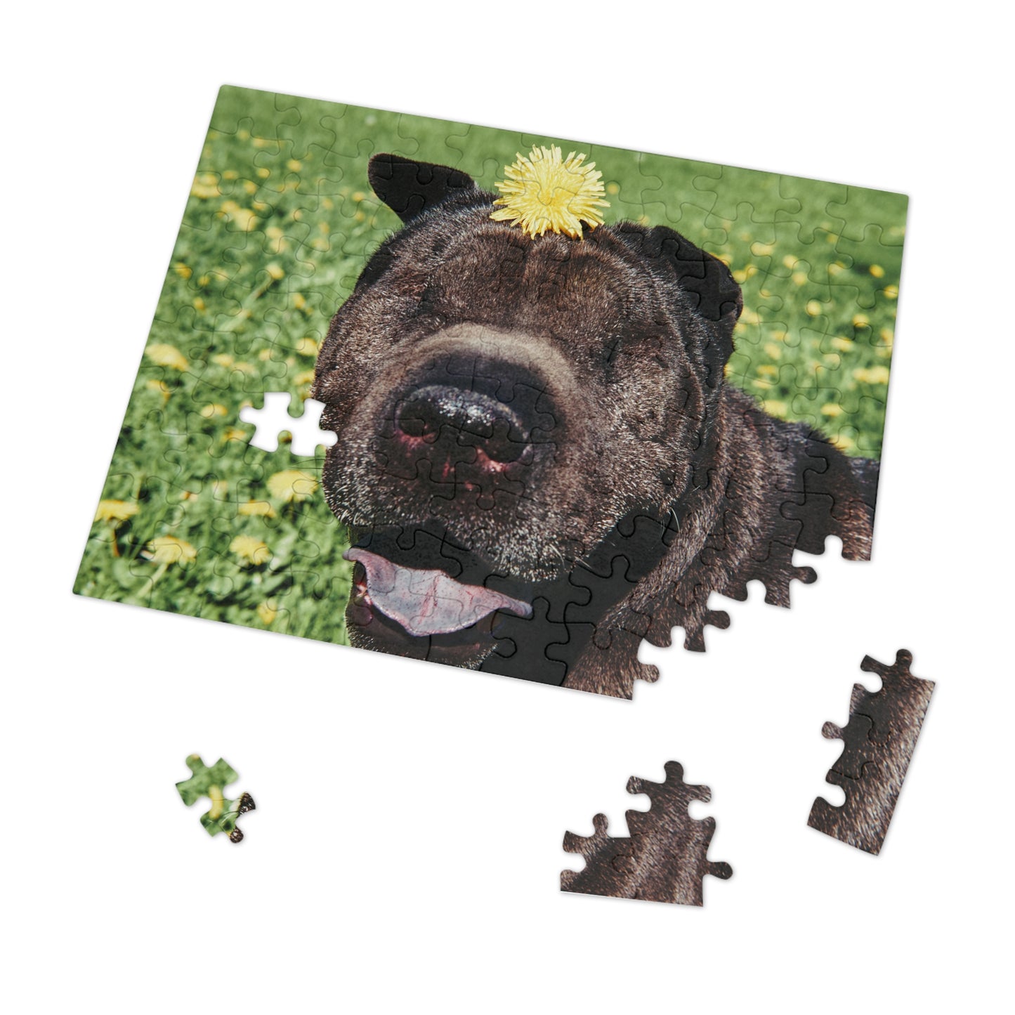 Children's Smiling Shar Pei Jigsaw Puzzle - 30/110/252 Pieces