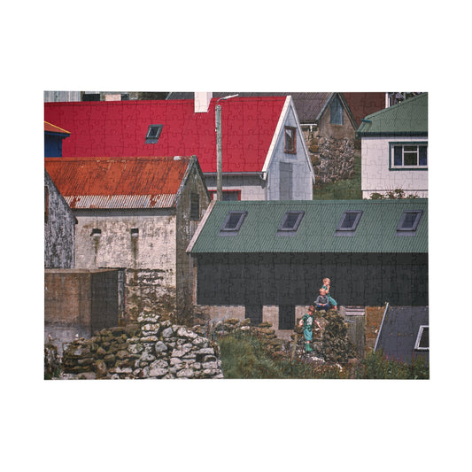 Puzzle - Faroe Islands Village Scene - 252/500 Pieces